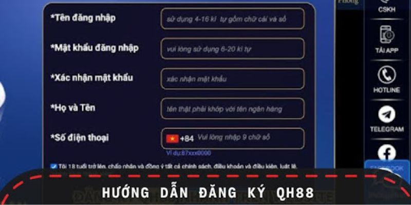 Những điểm cần chú ý khi thực hiện đăng ký QH88